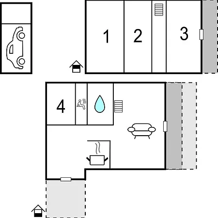 4 Bedroom Cozy Home In Grenaa 3* Grenå